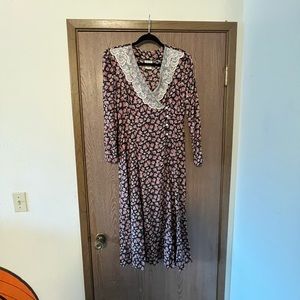Vintage 80s 90s floral dress by IVY Impressions